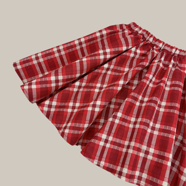 RTS SIZE 8 PENNY l Twirl Skirt I RED SANTA PLAID