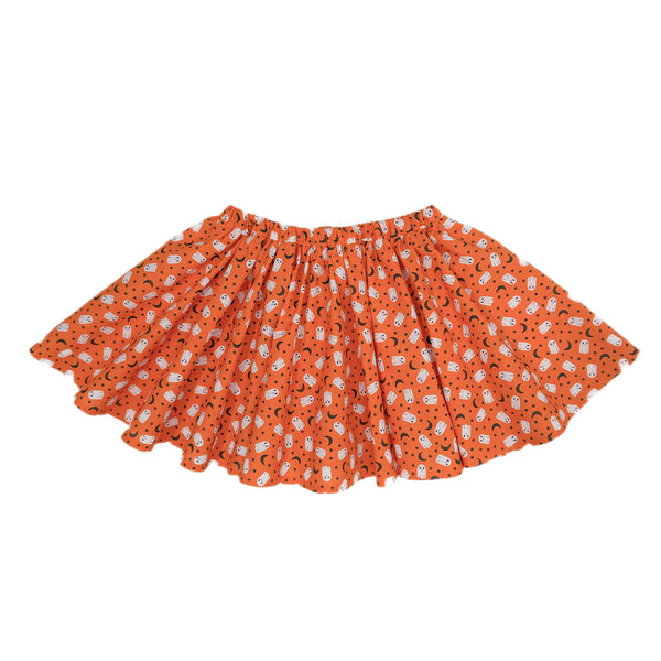 SIZE 8 PENNY l Twirl Skirt I ORANGE GHOSTS