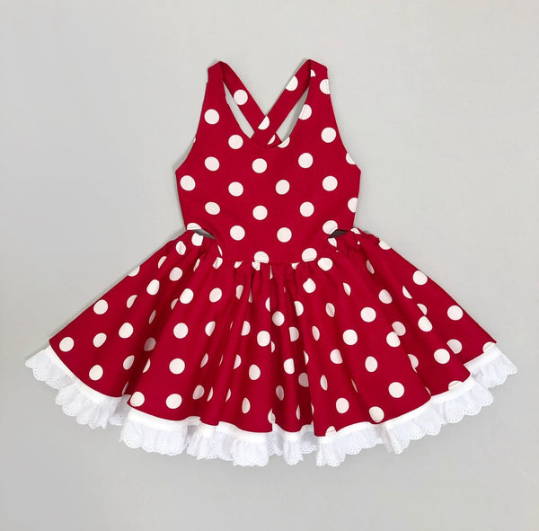 MAGNOLIA I Twirl Dress I FANCY RED DOT