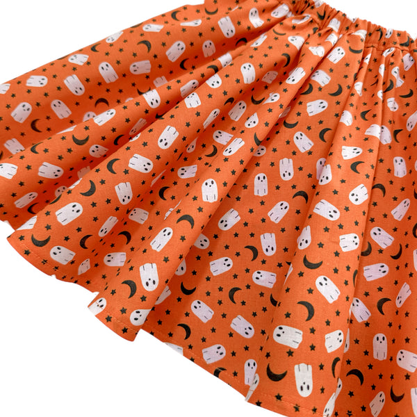 SIZE 8 PENNY l Twirl Skirt I ORANGE GHOSTS