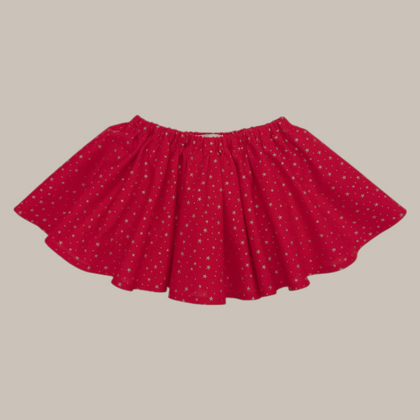 PENNY l Twirl Skirt I RED GOLDEN STAR